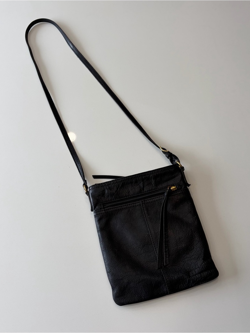 Margot New York Split Pocket Crossbody in Black